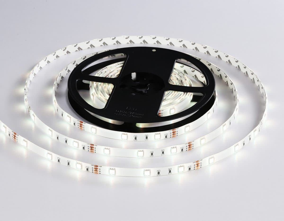 GS2501 5050 30Led/ 7.2W m/ 12V IP65 RGB/ 5000*10*2.87mm (4 конт.) комплект
