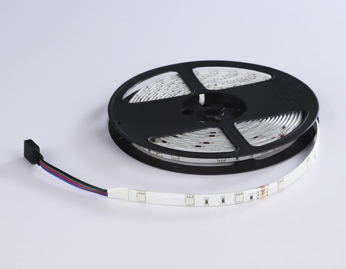 GS2501 5050 30Led/ 7.2W m/ 12V IP65 RGB/ 5000*10*2.87mm (4 конт.) комплект