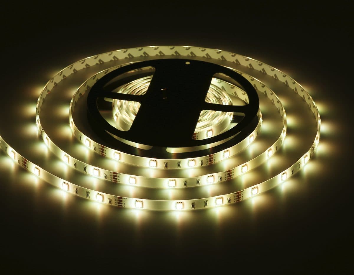 GS2501 5050 30Led/ 7.2W m/ 12V IP65 RGB/ 5000*10*2.87mm (4 конт.) комплект