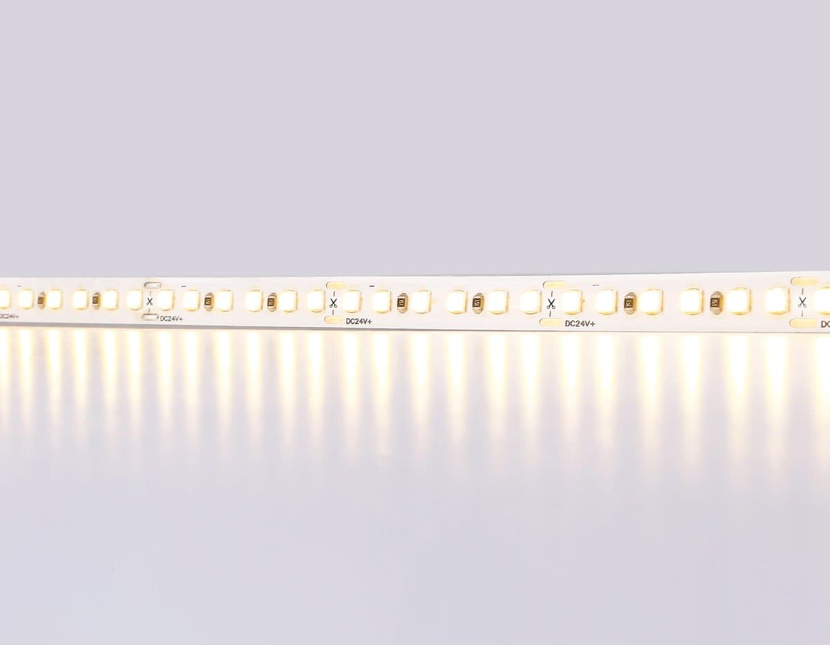 GS3201 2835 180Led/ 14.4W m/ 24V IP20 3000K/ 5000*8*1.2mm (2 конт.)