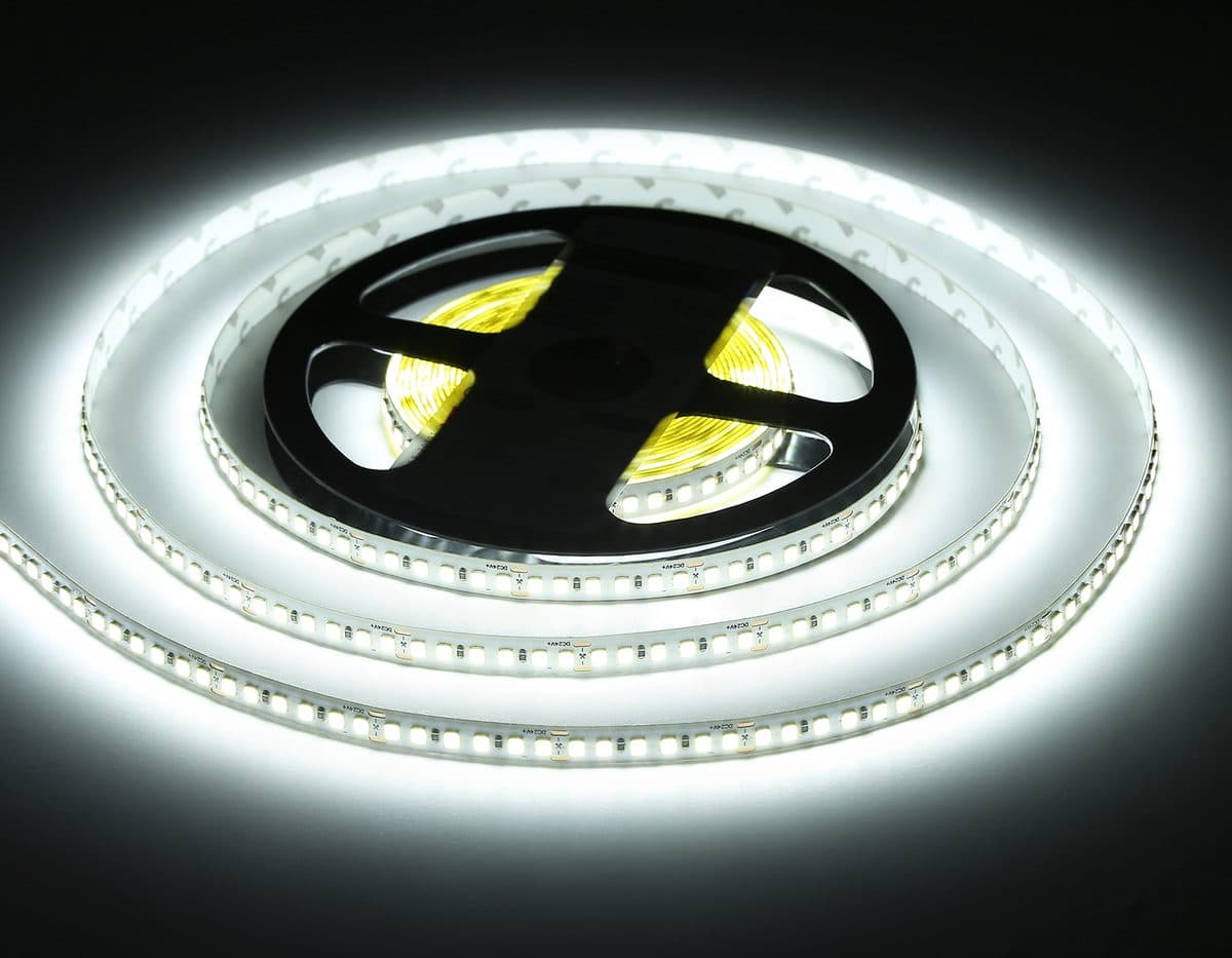 GS3203 2835 180Led/ 14.4W m/ 24V IP20 6500K/ 5000*8*1.2mm (2 конт.)
