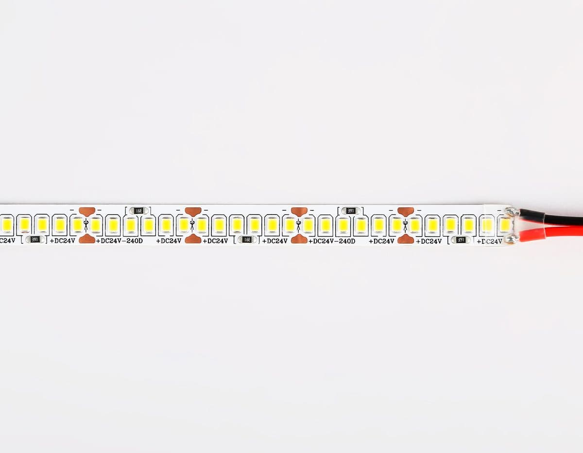 GS3301 2835 240Led/ 18W m/ 24V IP20 3000K/ 5000*10*1.2mm (2 конт.)