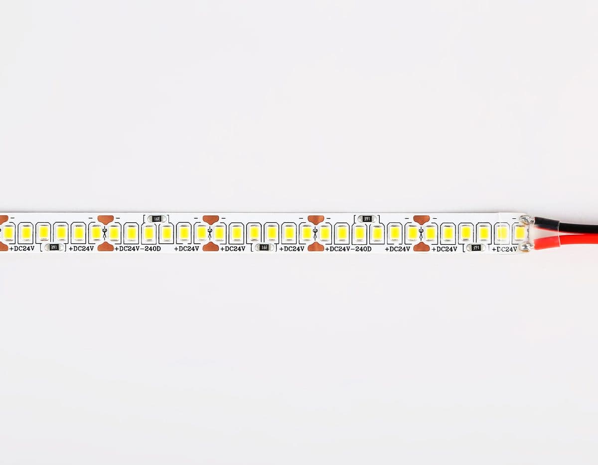 GS3302 2835 240Led/ 18W m/ 24V IP20 4500K/ 5000*10*1.2mm (2 конт.)