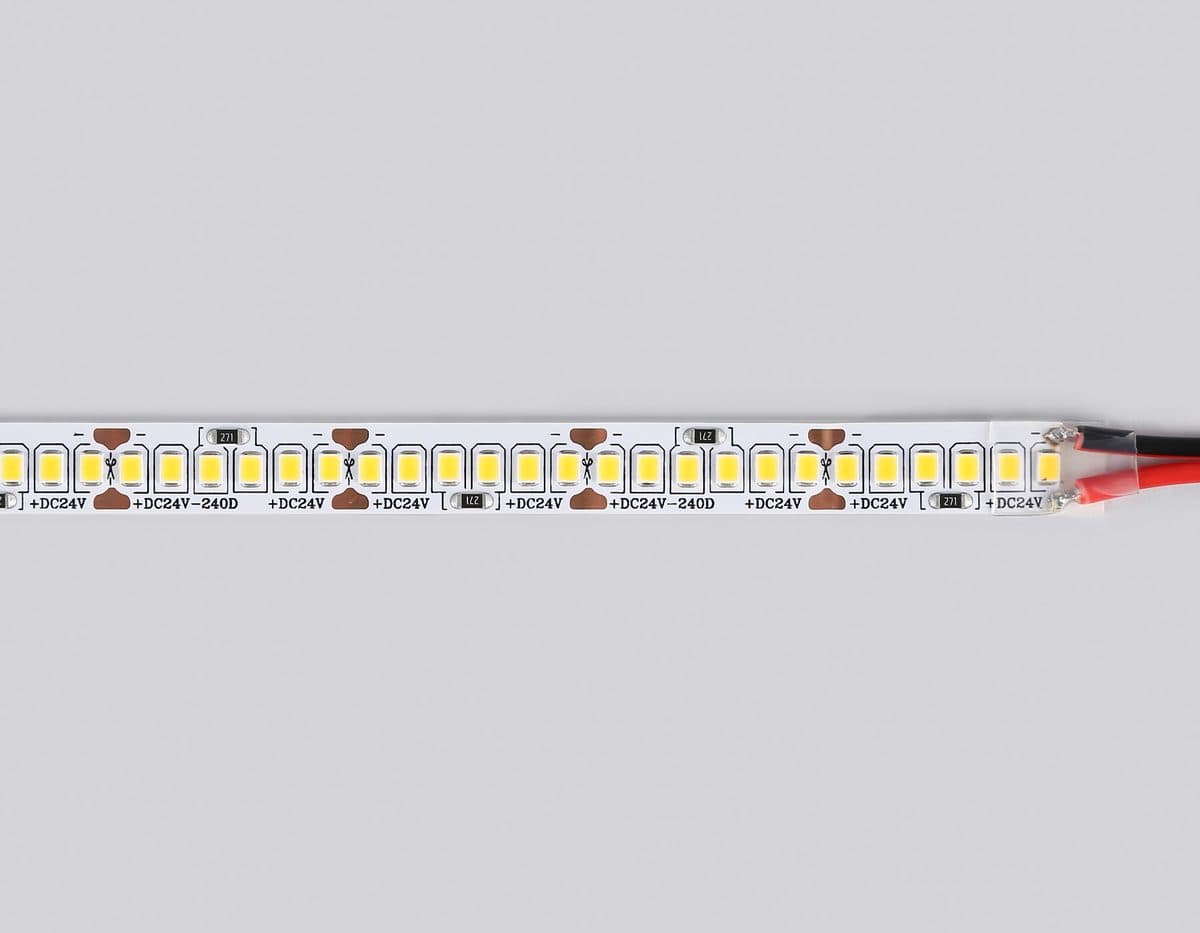 GS3501 2835 240Led /22W m/ 24V IP20 3000K/ 5000*10*1.2mm (2 конт.)