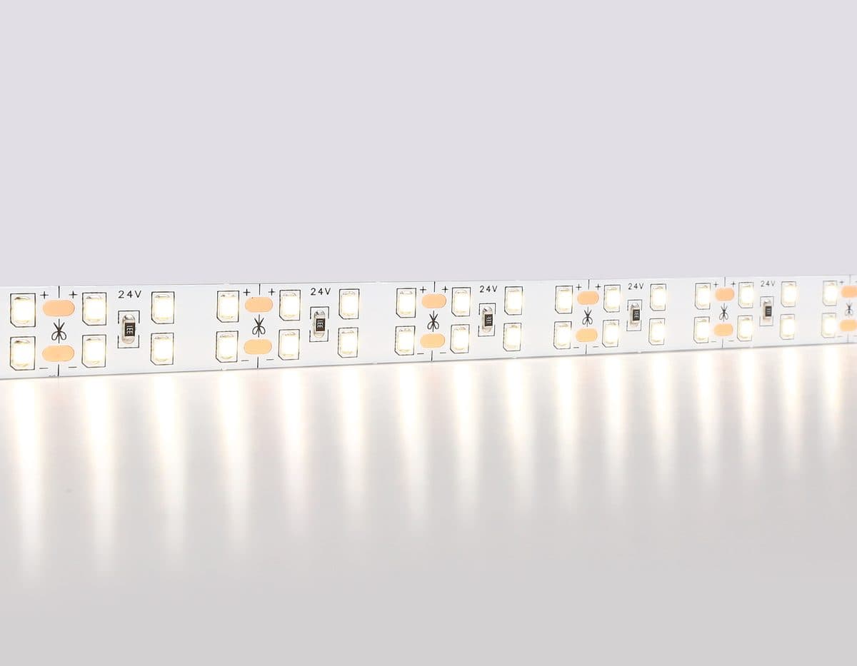 GS3602 2835 204Led/ 20W m/ 24V IP20 4500K/ 5000*14*1.2mm (2 конт.)