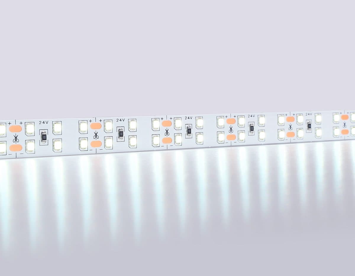 GS3603 2835 204Led/ 20W m/ 24V IP20 6500K/ 5000*14*1.2mm (2 конт.)