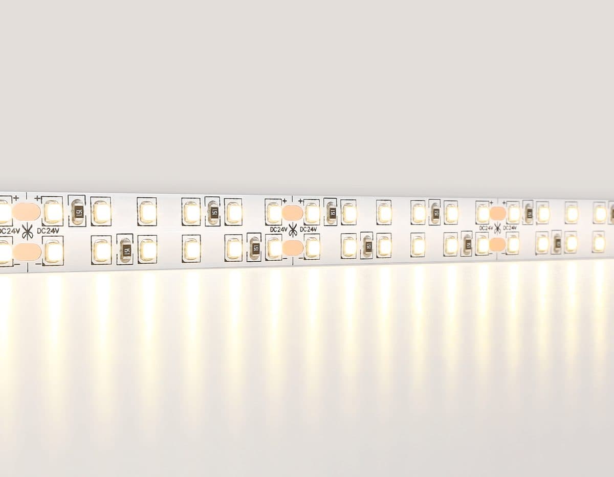 GS3701 2835 240Led /24W m/ 24V IP20 3000K/ 5000*14*1.2mm (2 конт.)