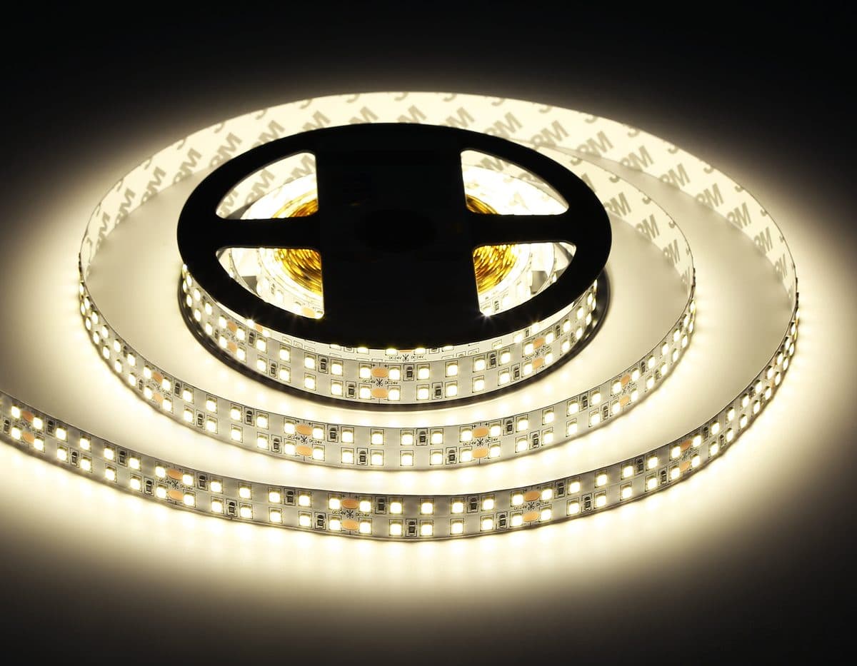 GS3702 2835 240Led /24W m/ 24V IP20 4500K/ 5000*14*1.2mm (2 конт.)