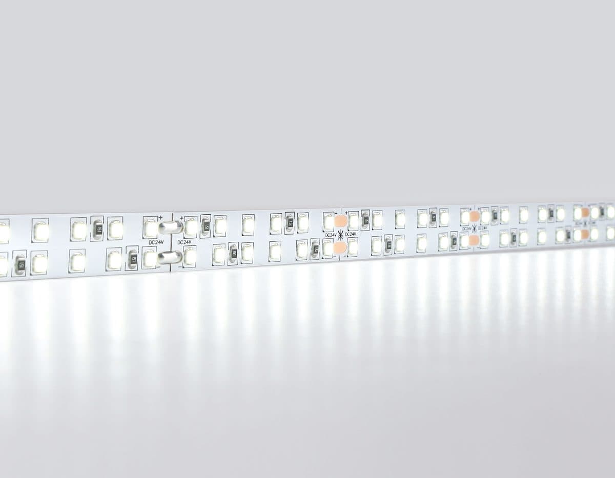GS3703 2835 240Led /24W m/ 24V IP20 6500K/ 5000*14*1.2mm (2 конт.)
