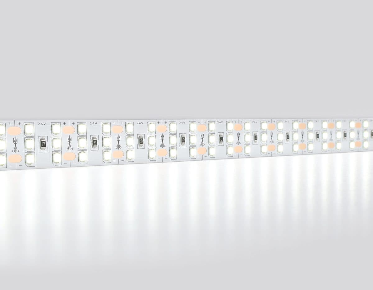 GS3903 2835 324Led/ 26W m/ 24V IP20 6500K/ 5000*18*1.2mm (2 конт.)