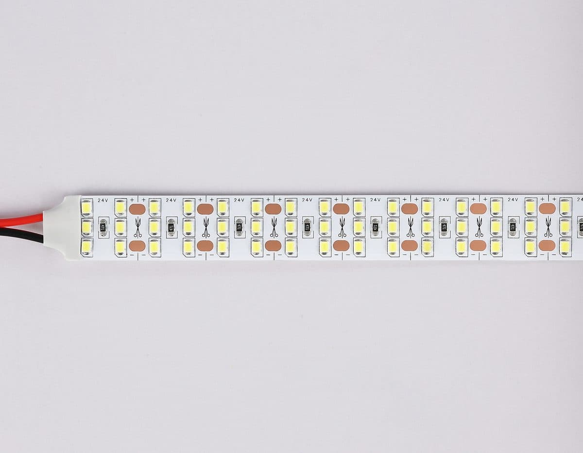 GS3903 2835 324Led/ 26W m/ 24V IP20 6500K/ 5000*18*1.2mm (2 конт.)