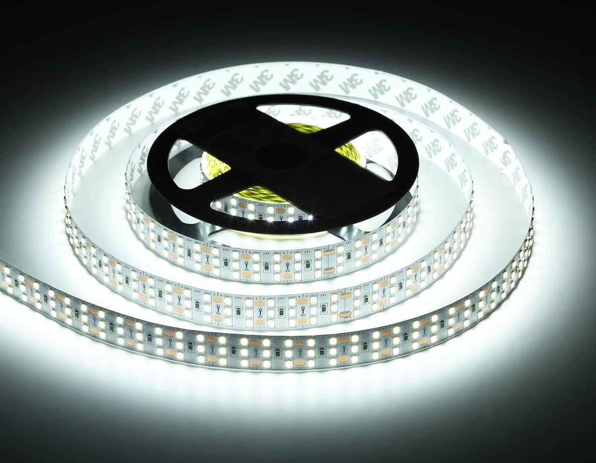 GS3903 2835 324Led/ 26W m/ 24V IP20 6500K/ 5000*18*1.2mm (2 конт.)