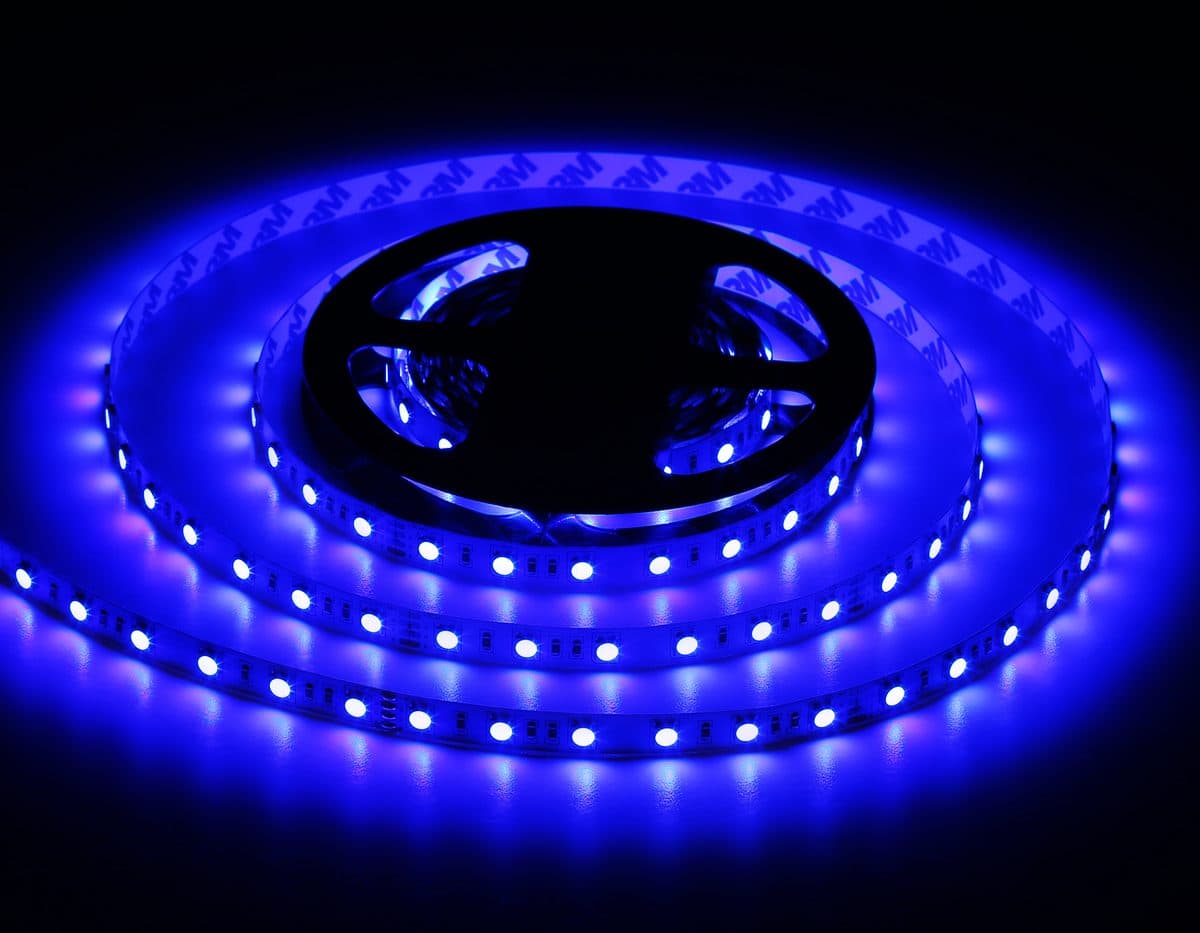 GS4302 5050 60Led/ 14.4W m/ 24V IP20 RGB/ 5000*10*1.87mm (4 конт.)