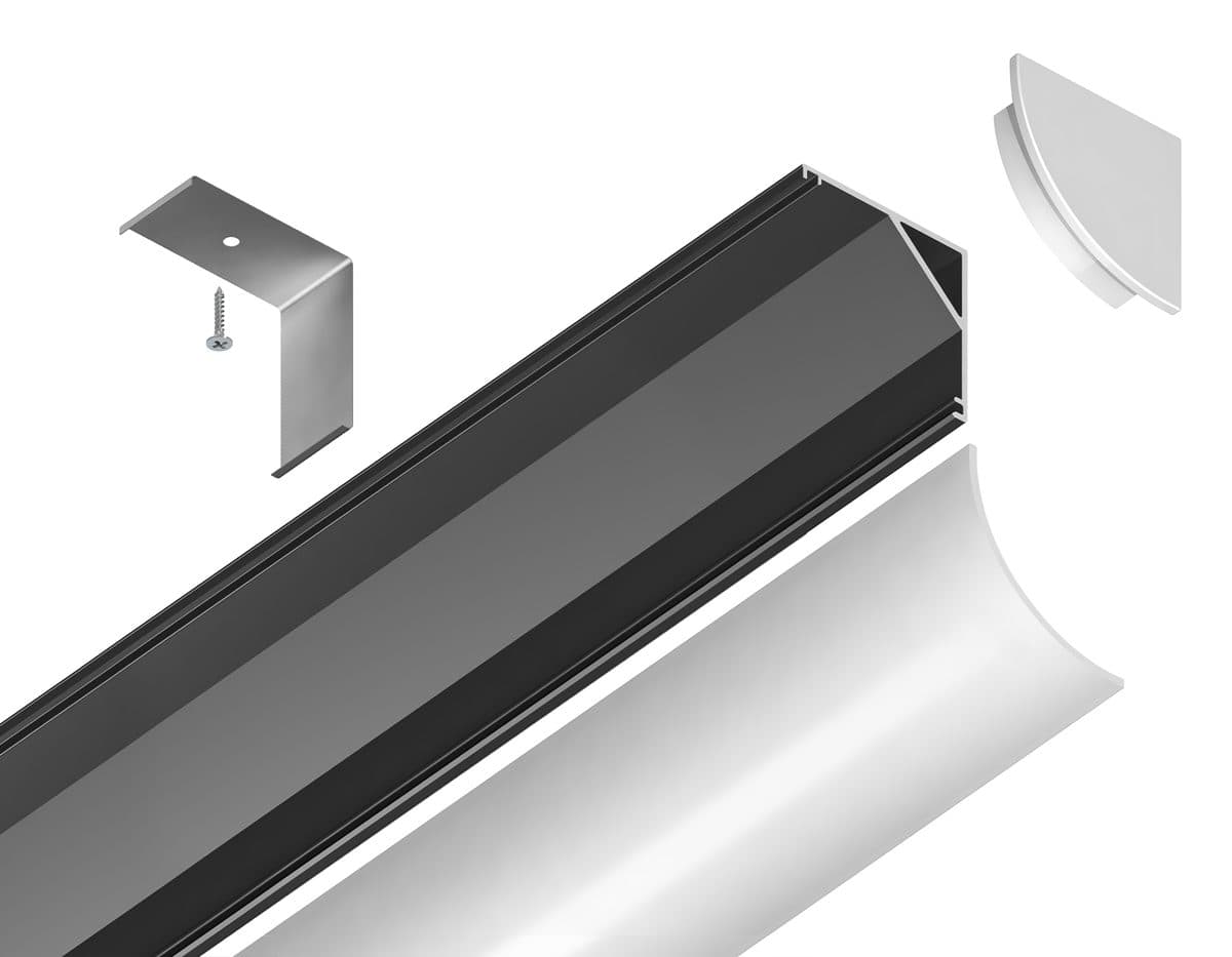 GP2100BK черный 2000*15.7*15.7