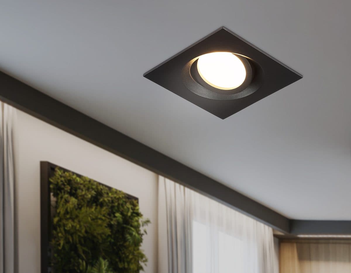 TN102744 BK черный IP20 GU5.3 95*95*25