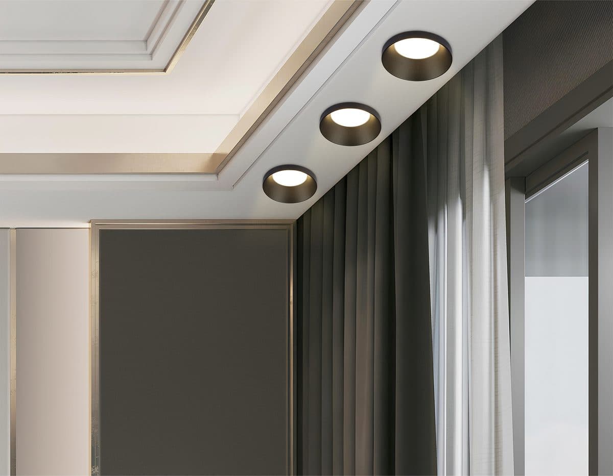 TN102802 BK черный GU5.3 D71*34