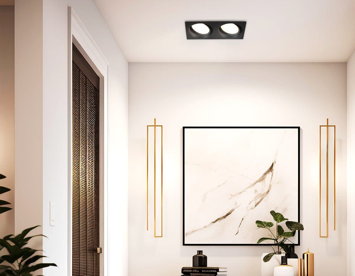 TN52235/2 BK черный IP20 GX53/2 220*110*44