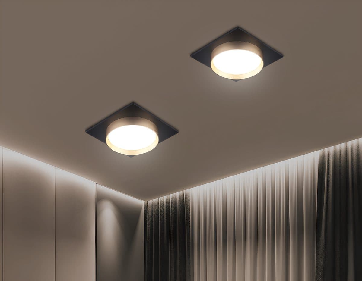 TN5232 BK/GD черный/золото GX53 max 12W 110*110*35