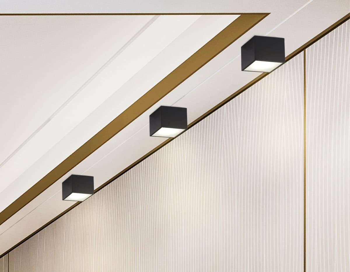 TN6532 BK черный IP44 GX53 100*100*80