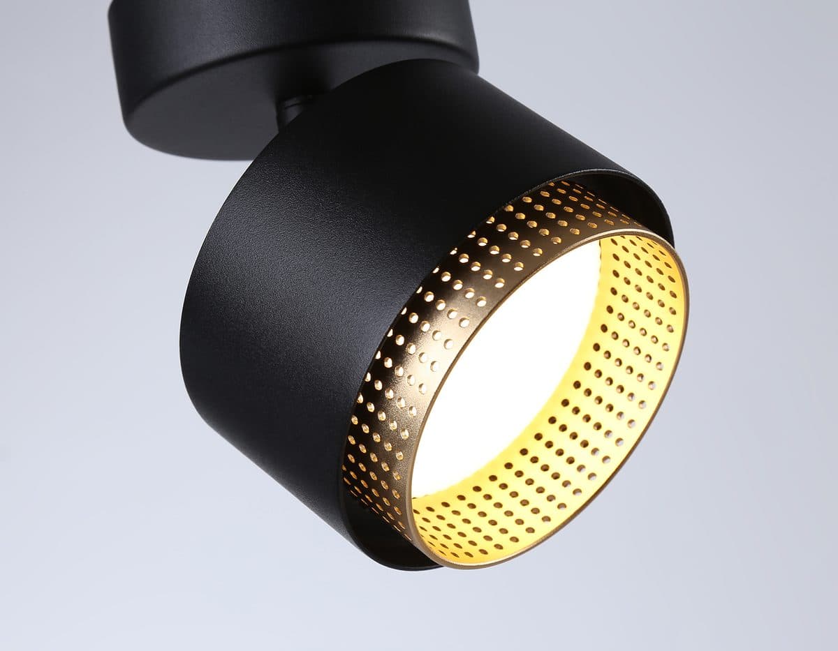 TN71282  BK/GD черный/золото GX53 max 12W D95*137