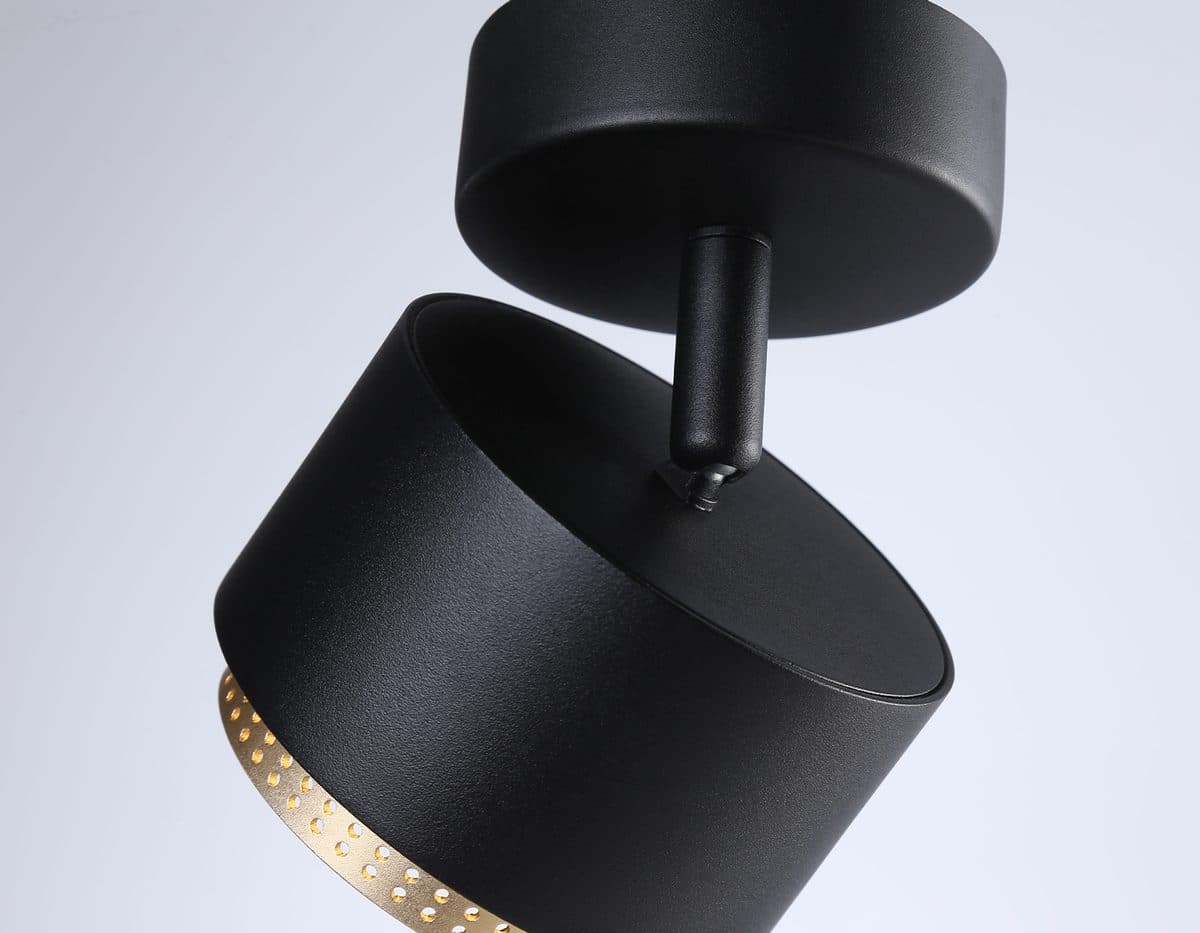 TN71282  BK/GD черный/золото GX53 max 12W D95*137