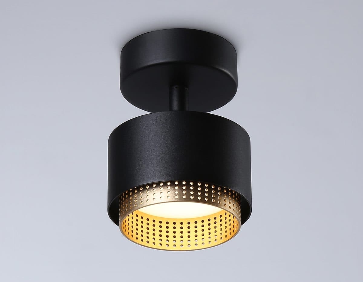 TN71282  BK/GD черный/золото GX53 max 12W D95*137