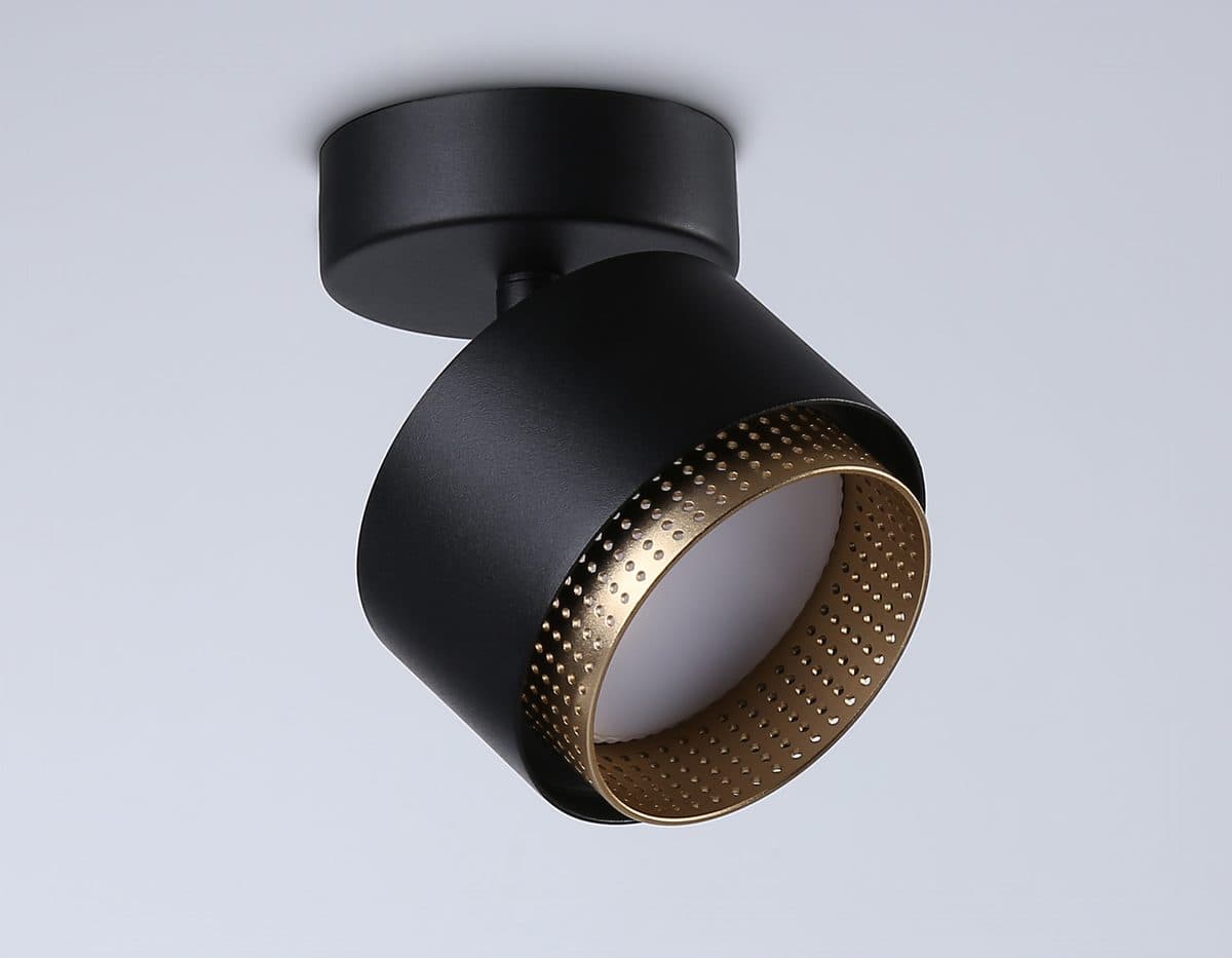 TN71282  BK/GD черный/золото GX53 max 12W D95*137