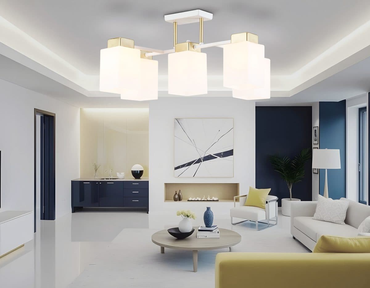 TR303047/5 WH/GD белый/золото E27/5 max 60W 540*480*270