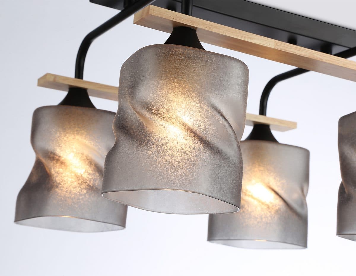 TR3033249/4 BK/WD черный/дерево E27/4 max 60W 340*340*245