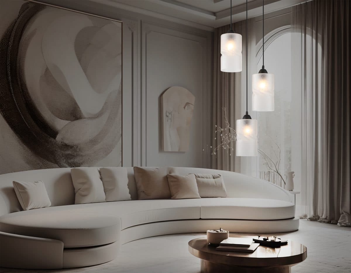 TR3412/3 BK черный E27/3 max 60W D330*1000