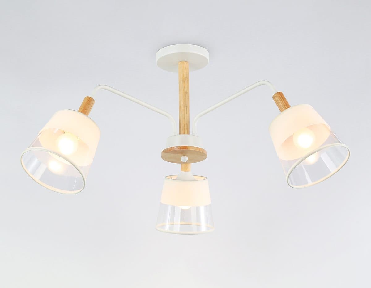 TR4737/3 WH/LW белый/светлое дерево E27/3 max 40W D760*350