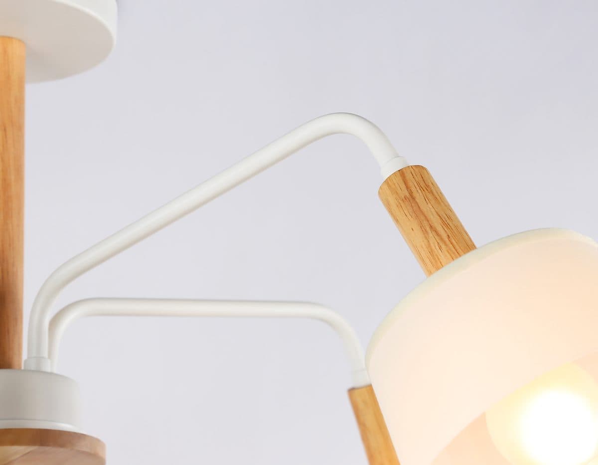 TR4738/5 WH/LW белый/светлое дерево E27/5 max 40W D760*350