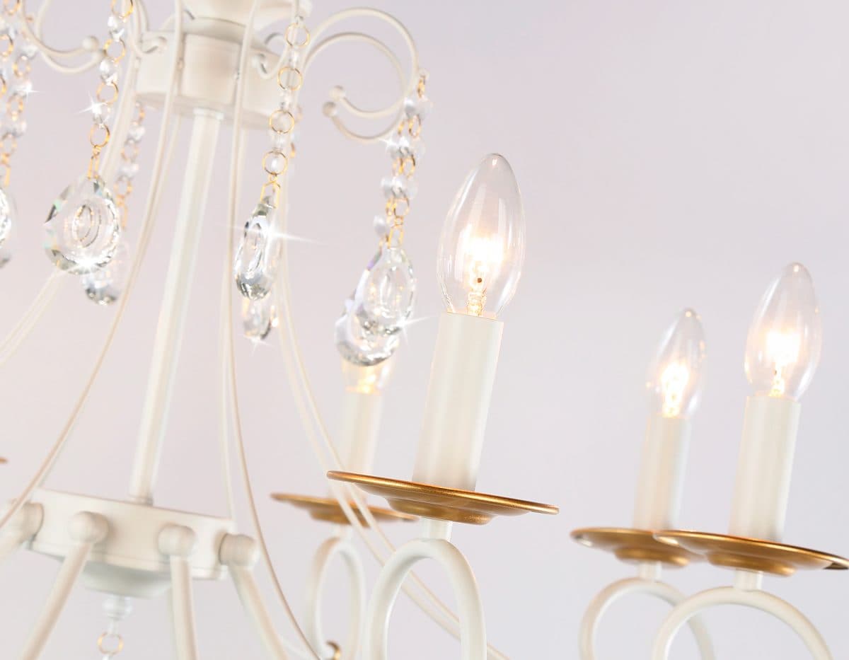 TR4917/8 WH/GD белый/золото E14/8 max 40W D740*930