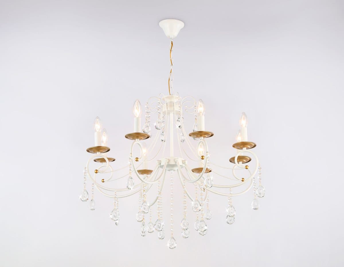 TR4917/8 WH/GD белый/золото E14/8 max 40W D740*930