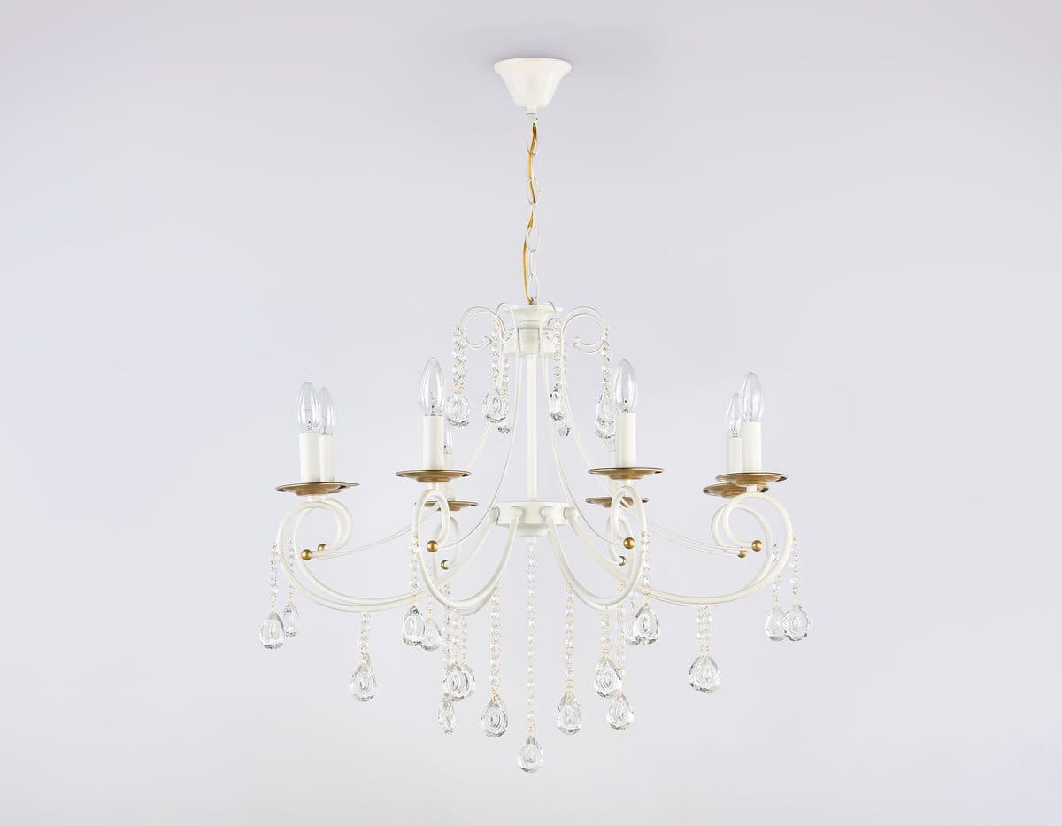 TR4917/8 WH/GD белый/золото E14/8 max 40W D740*930