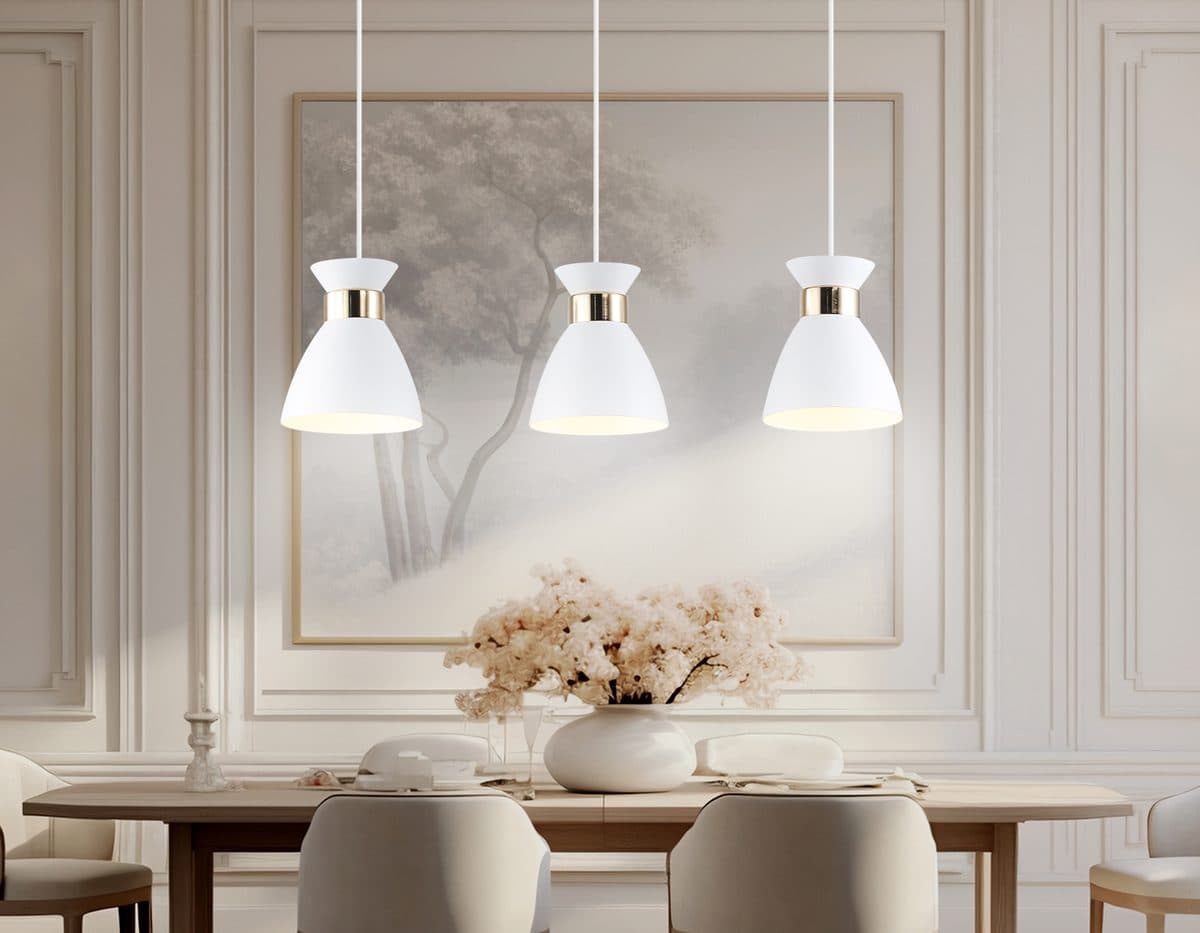 TR8466/3 WH/FGD белый/золото E27/3 max 60W 550*135*1000