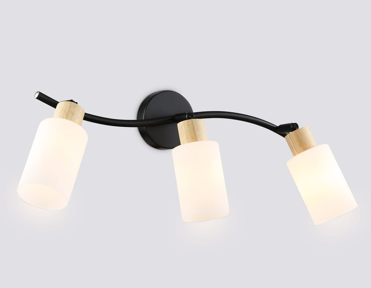 TR8722/3 BK/WD черный/дерево E14/3 max 60W 580*100*210