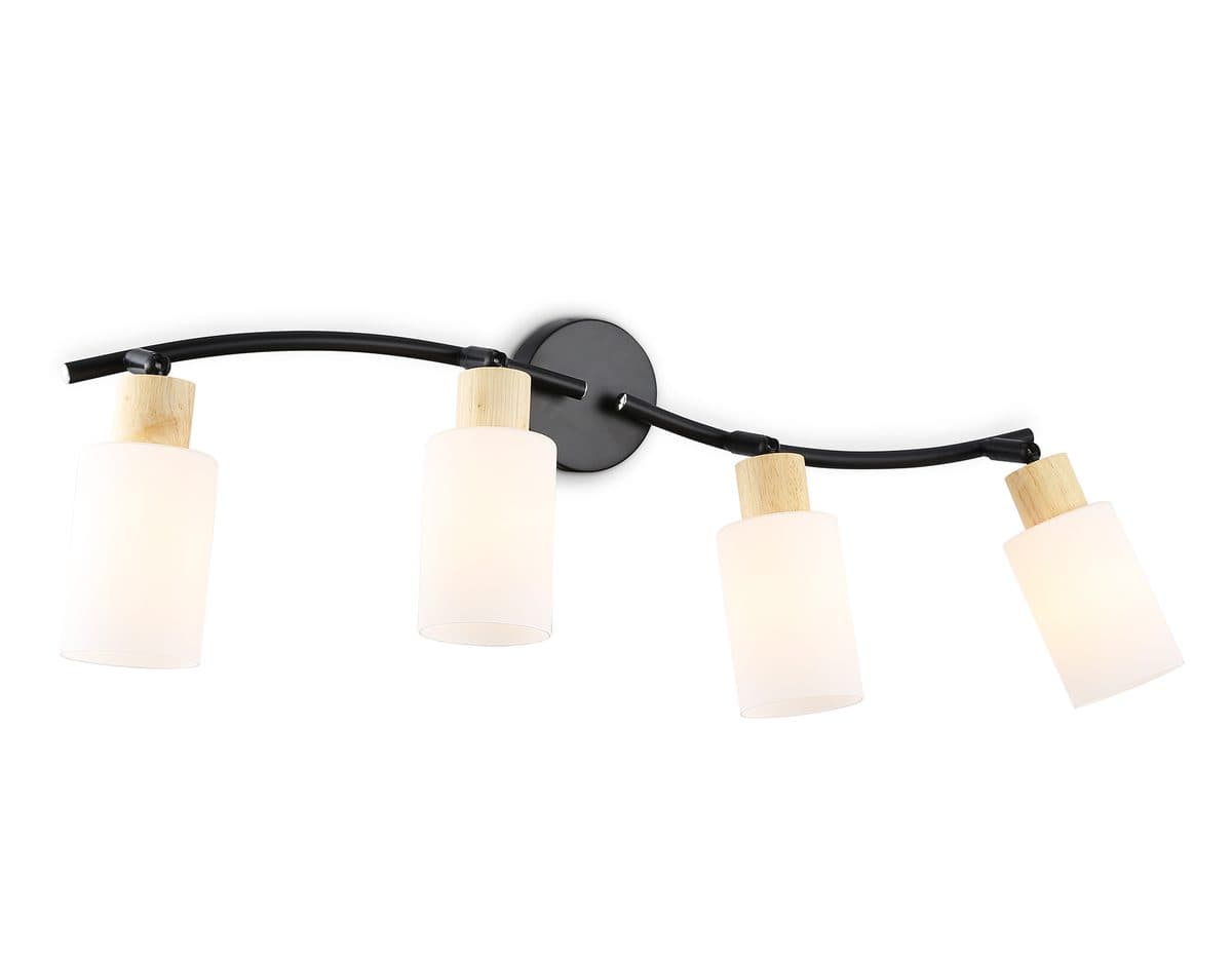 TR8723/4 BK/WD черный/дерево E14/4 max 60W 760*100*210