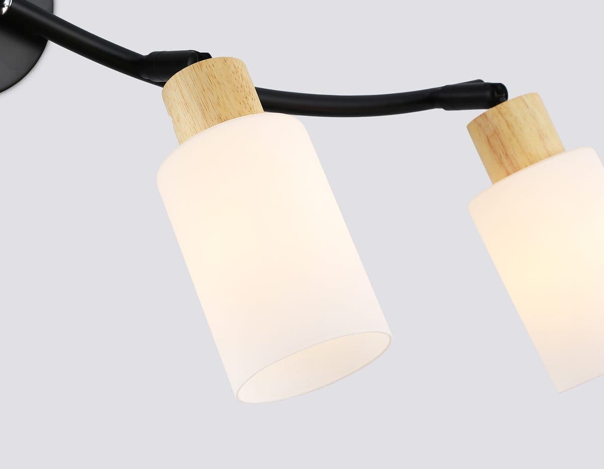 TR8723/4 BK/WD черный/дерево E14/4 max 60W 760*100*210