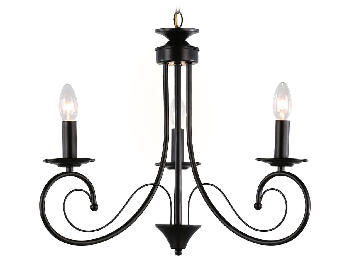 TR9606/3 BK черный E14/3 max 40W D560*650