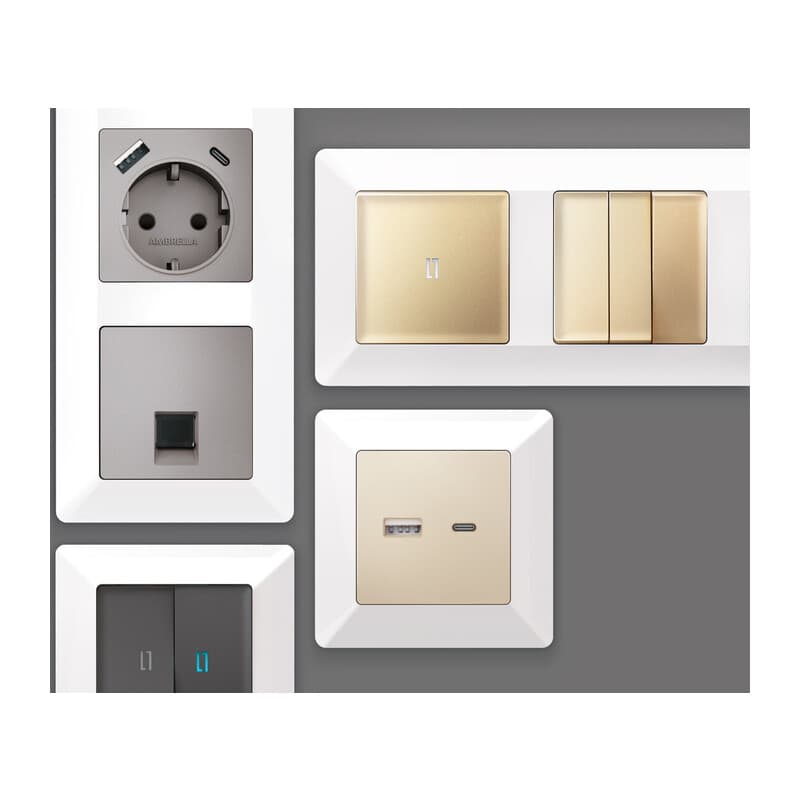 Рамка ALFA Line (Белый глянец) 3-ая