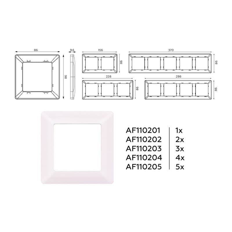 Рамка ALFA Line (Жемчуг) 5-ая