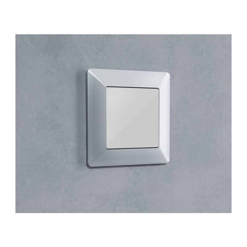 Рамка ALFA Line (Серебро глянец) 1-ая