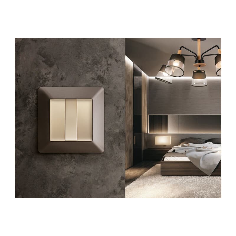 Рамка ALFA Line (Темная бронза матовый) 1-ая