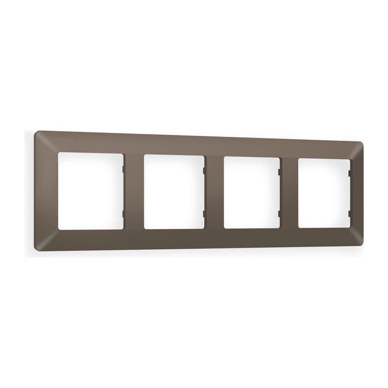 Рамка ALFA Line (Темная бронза матовый) 4-ая