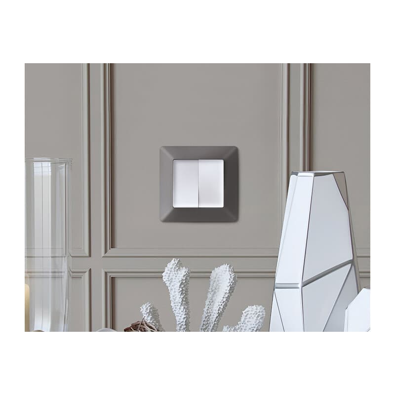 Рамка ALFA Line (Антрацит серый) 3-ая