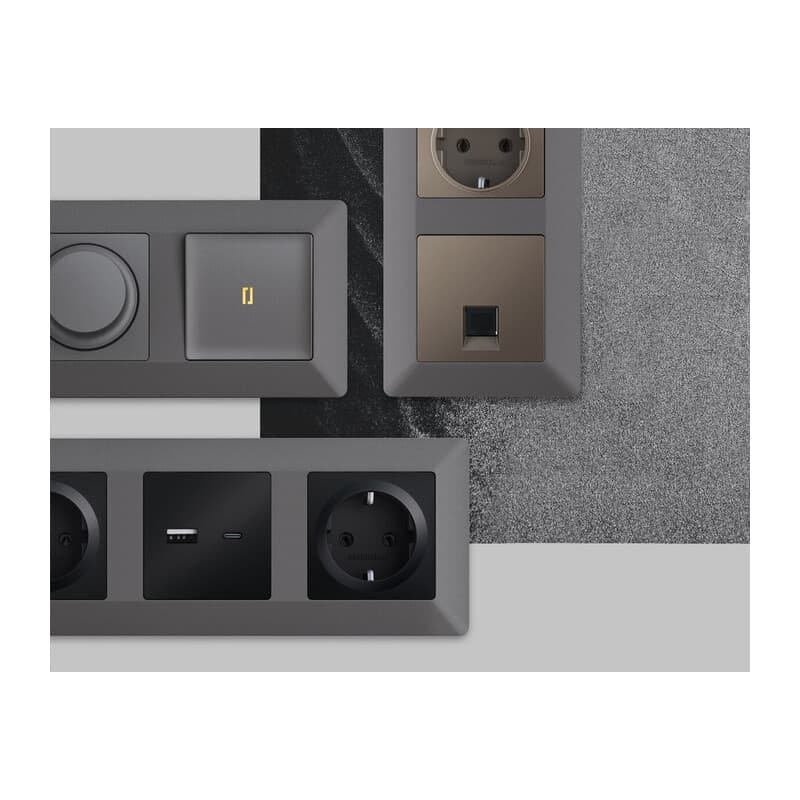 Рамка ALFA Line (Антрацит серый) 4-ая