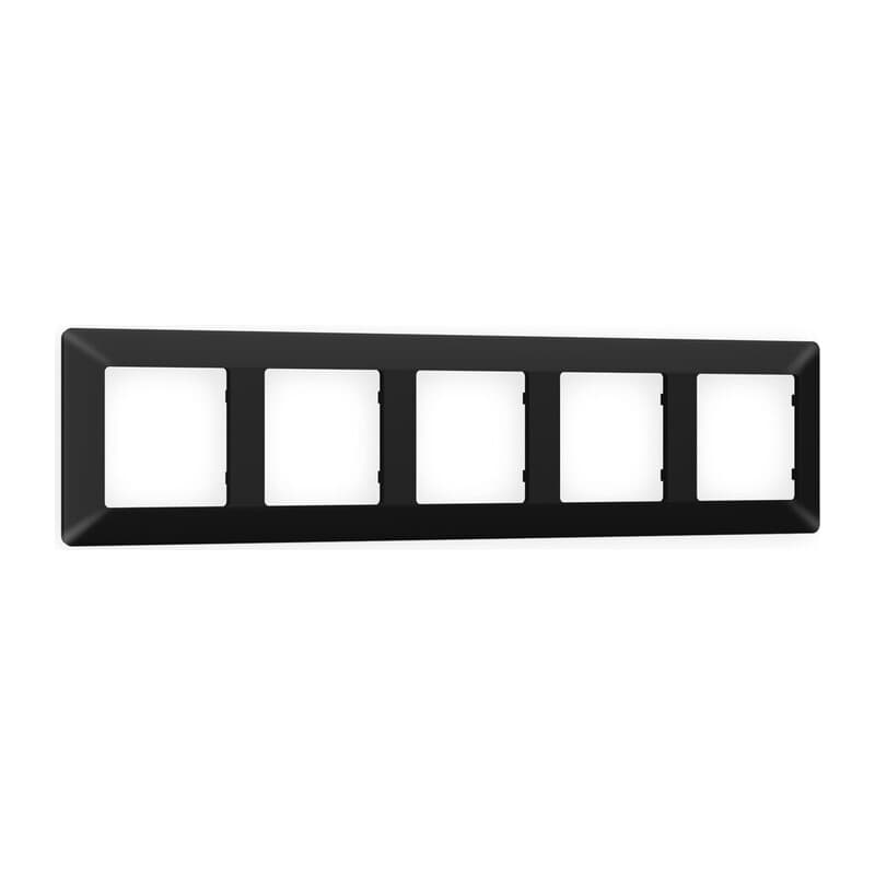 Рамка ALFA Line (Черный матовый) 5-ая