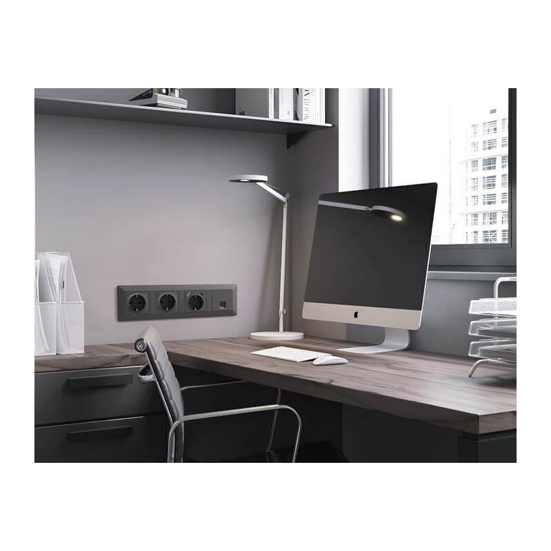 Рамка ALFA Line (Графит Мягкое касание) 3-ая