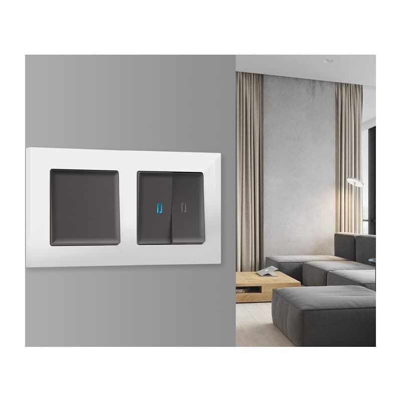 Рамка ALFA Techno (Белый глянец) 3-ая